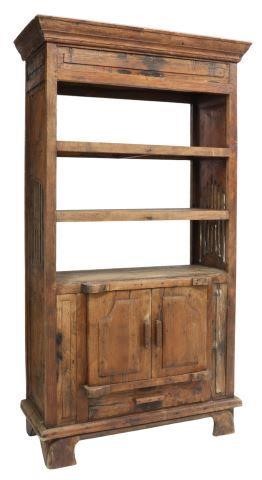 RUSTIC DISTRESSED WOOD BOOKCASE 3593c9