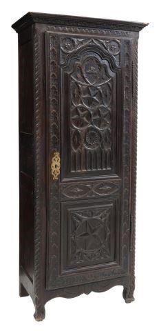 FRENCH GOTHIC REVIVAL CARVED OAK 3593ca