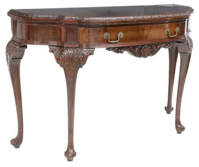 CHIPPENDALE STYLE MAHOGANY CONSOLE 35940d