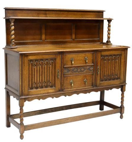 ENGLISH GOTHIC REVIVAL CARVED OAK 35940f