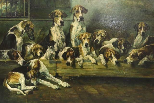 DECORATIVE FRAMED HUNTING DOGS 359441