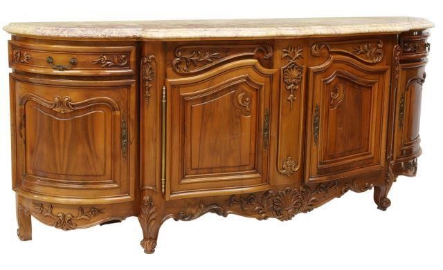 LOUIS XV STYLE MARBLE TOP FRUITWOOD 35944f