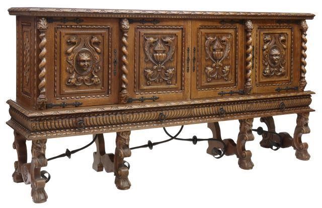 FRENCH RENAISSNACE STYLE CARVED