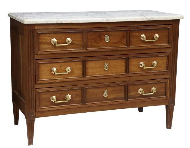 FRENCH LOUIS XVI STYLE MARBLE TOP 35944d