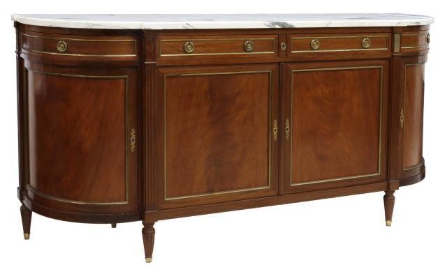 LOUIS XVI STYLE MARBLE TOP MAHOGANY 359455