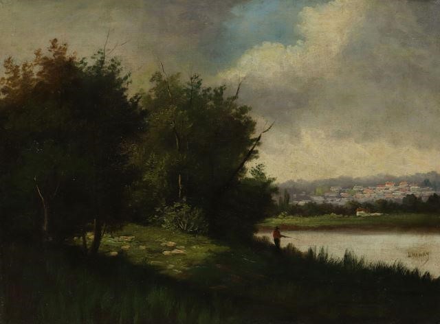 LOUIS HENRY FRENCH LANDSCAPE WITH 3594c2