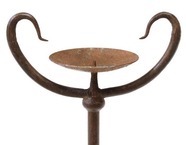 FRENCH WROUGHT IRON CANDLE PRICKET 3594ff