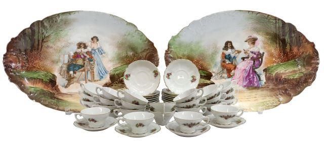 (50) FRENCH LIMOGES PLATTERS & JAPANESE