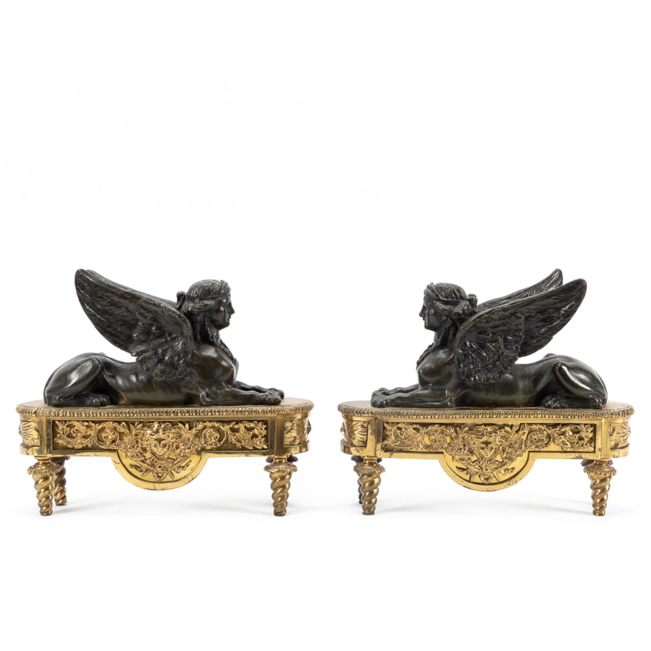 PAIR EMPIRE STYLE SPHINX FORM 3595a7