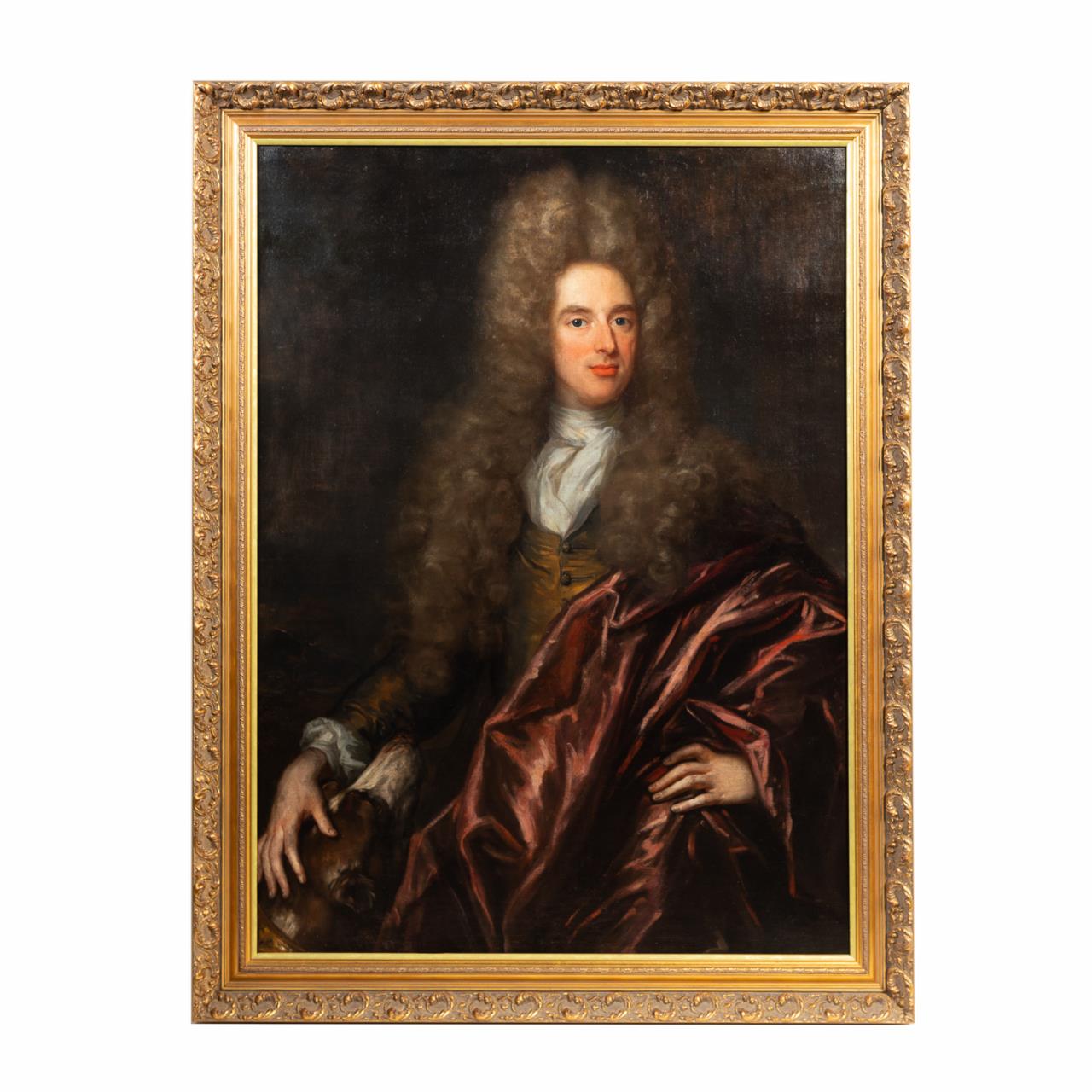 18TH C PORTRAIT OF GENTLEMAN AND 3595cd