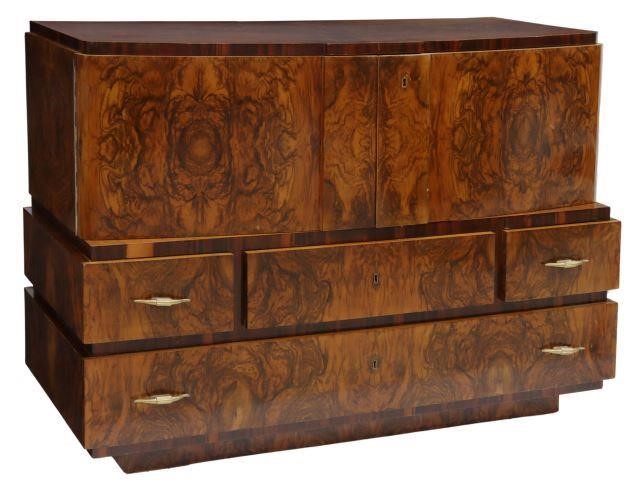 ITALIAN ART DECO CIRCASSIAN WALNUT 3595de