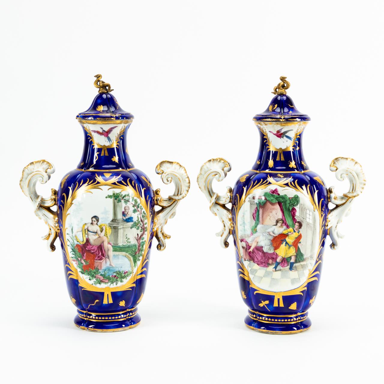 PR 19TH C PARIS PORCELAIN COBALT 359611