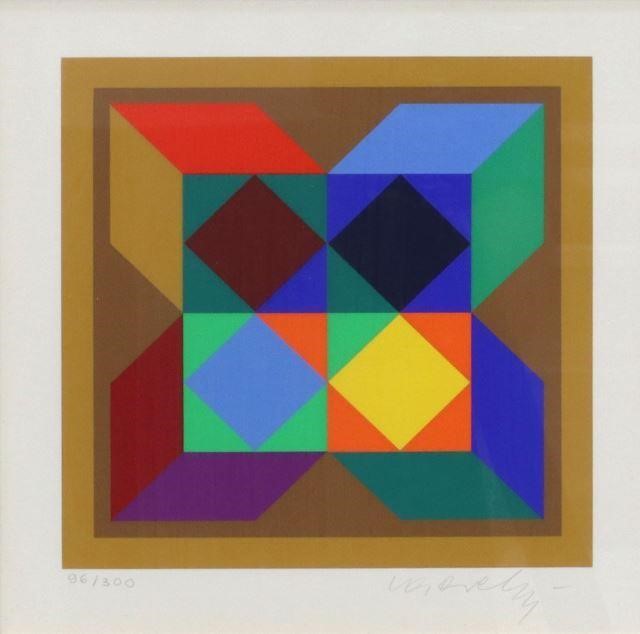 VICTOR VASARELY 1906 1997 OP 35962c