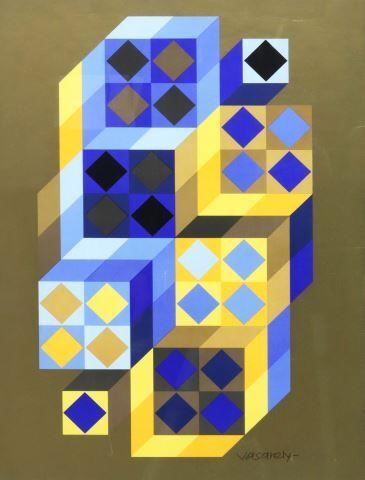 VICTOR VASARELY D 1997 OP ART 35962d