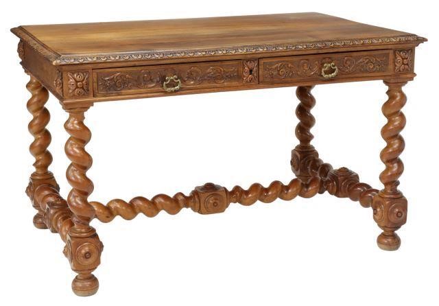 FRENCH HENRI II STYLE CARVED WALNUT 3596a4