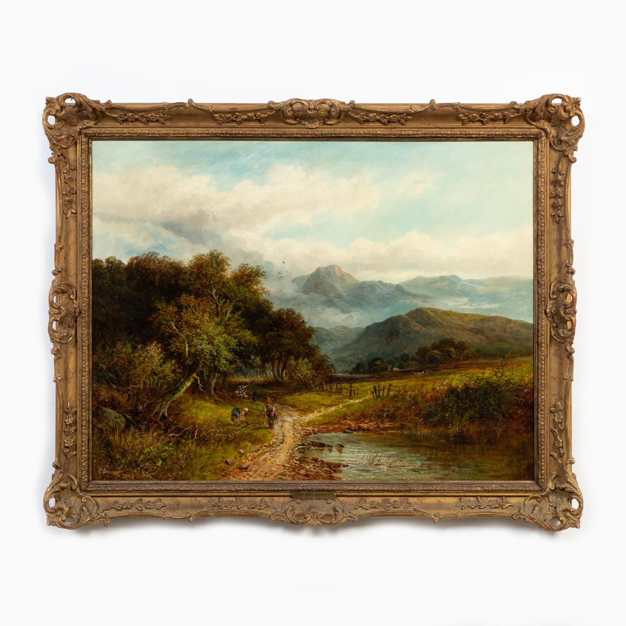 BENNETT WELSH LANDSCAPE OIL ON 3596ae