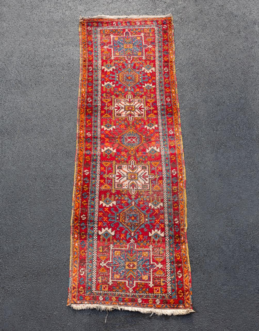 IRAN, KARAJA HERIZ RUNNER RUG,