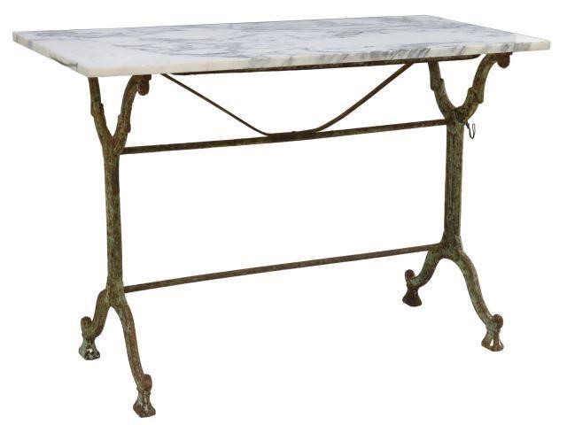 FRENCH PARISIAN MARBLE-TOP CAST