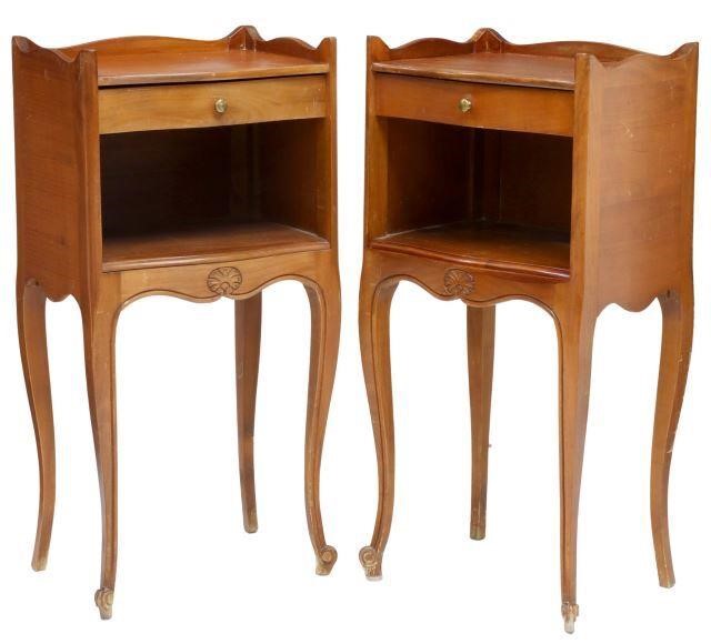  2 FRENCH LOUIS XV STYLE FRUITWOOD 359734