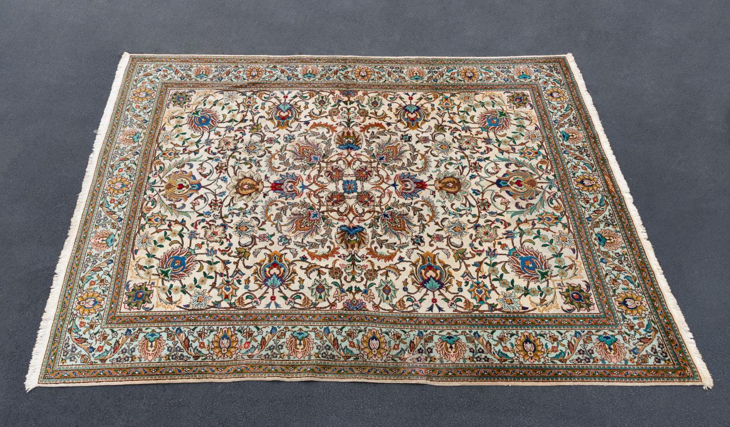 HAND WOVEN TABRIZ RUG 9 10 X 359741