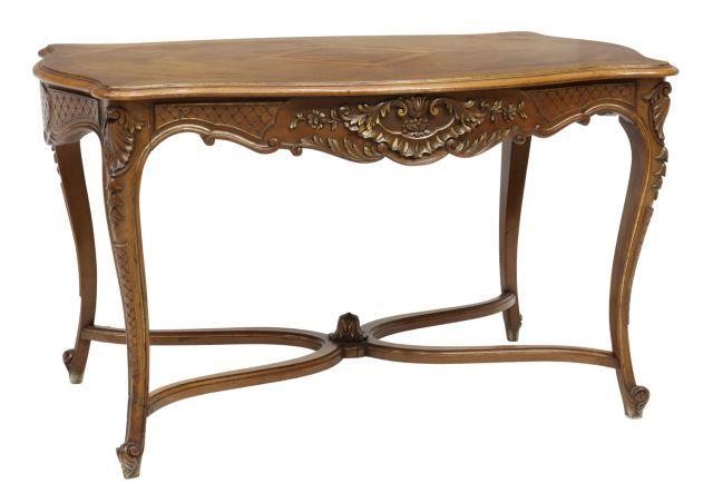 FRENCH LOUIS XV STYLE CARVED WALNUT 35974b