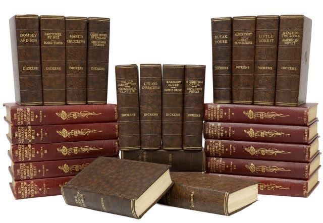 (26) LIBRARY SHELF BOOKS DICKENS, WHITCOMB