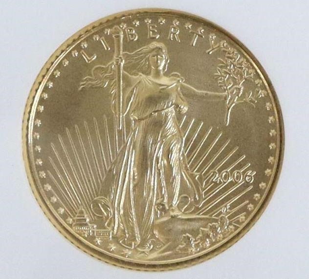 US HALF EAGLE 2006 GOLD $5 COIN,