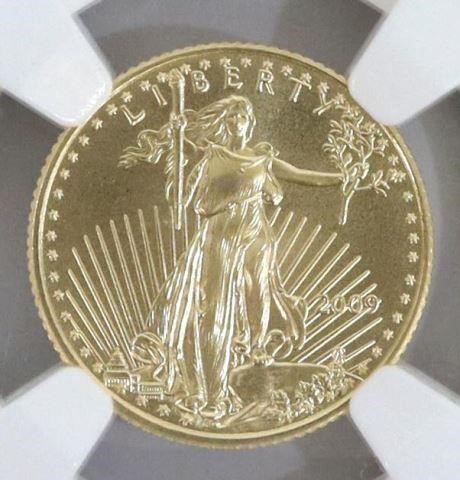 US HALF EAGLE 2009 GOLD $5 COIN