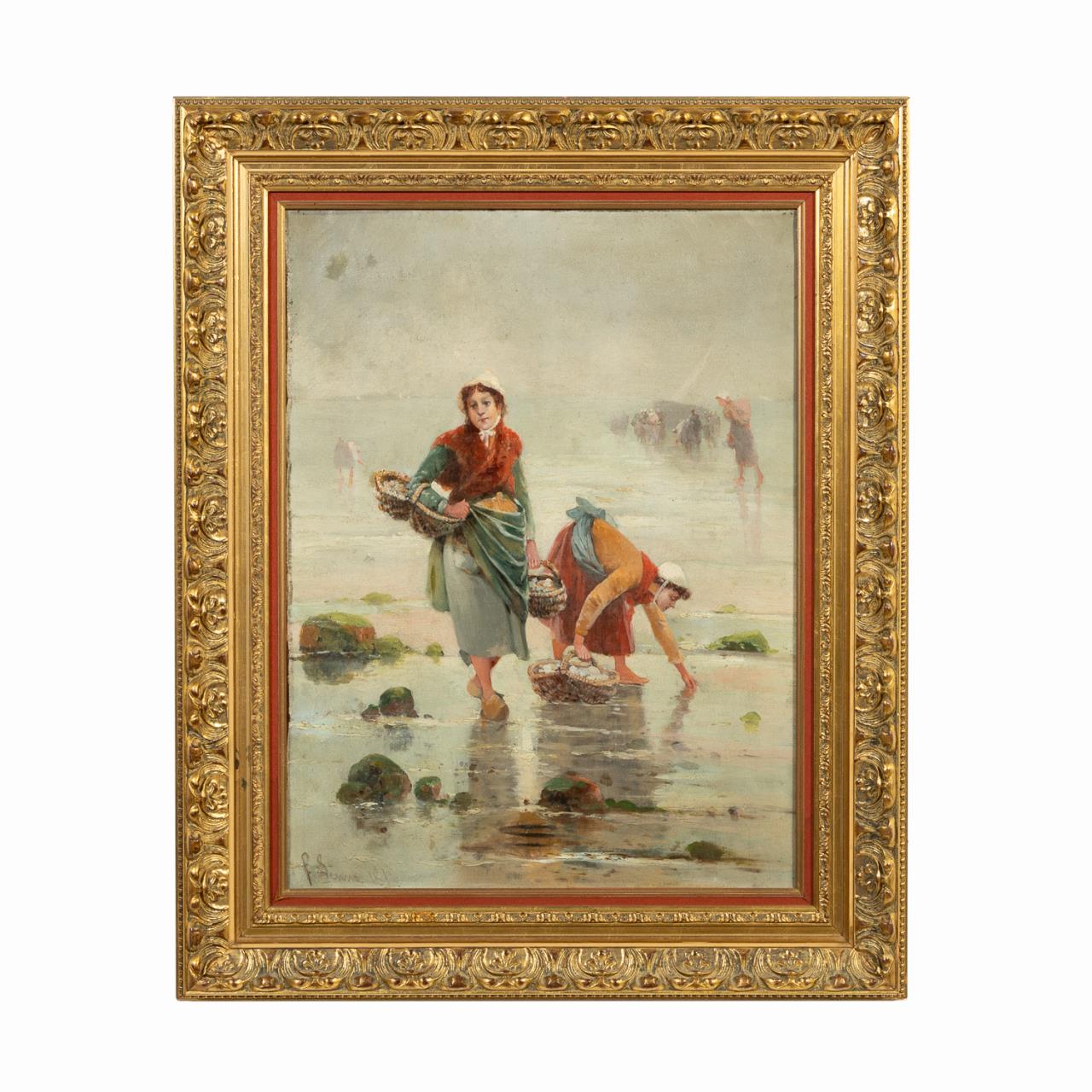 19TH C. LEWIS OIL ON CANVAS, COLLECTING