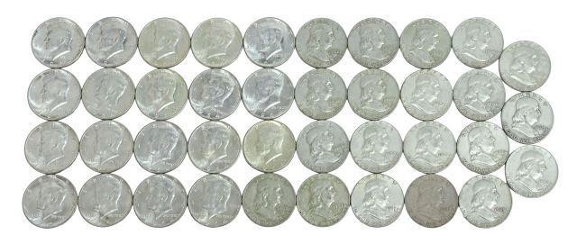 (39) FRANKLIN & KENNEDY HALF DOLLARS