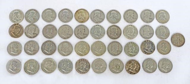 (41) U.S. HALF DOLLARS, 1947-1963(lot