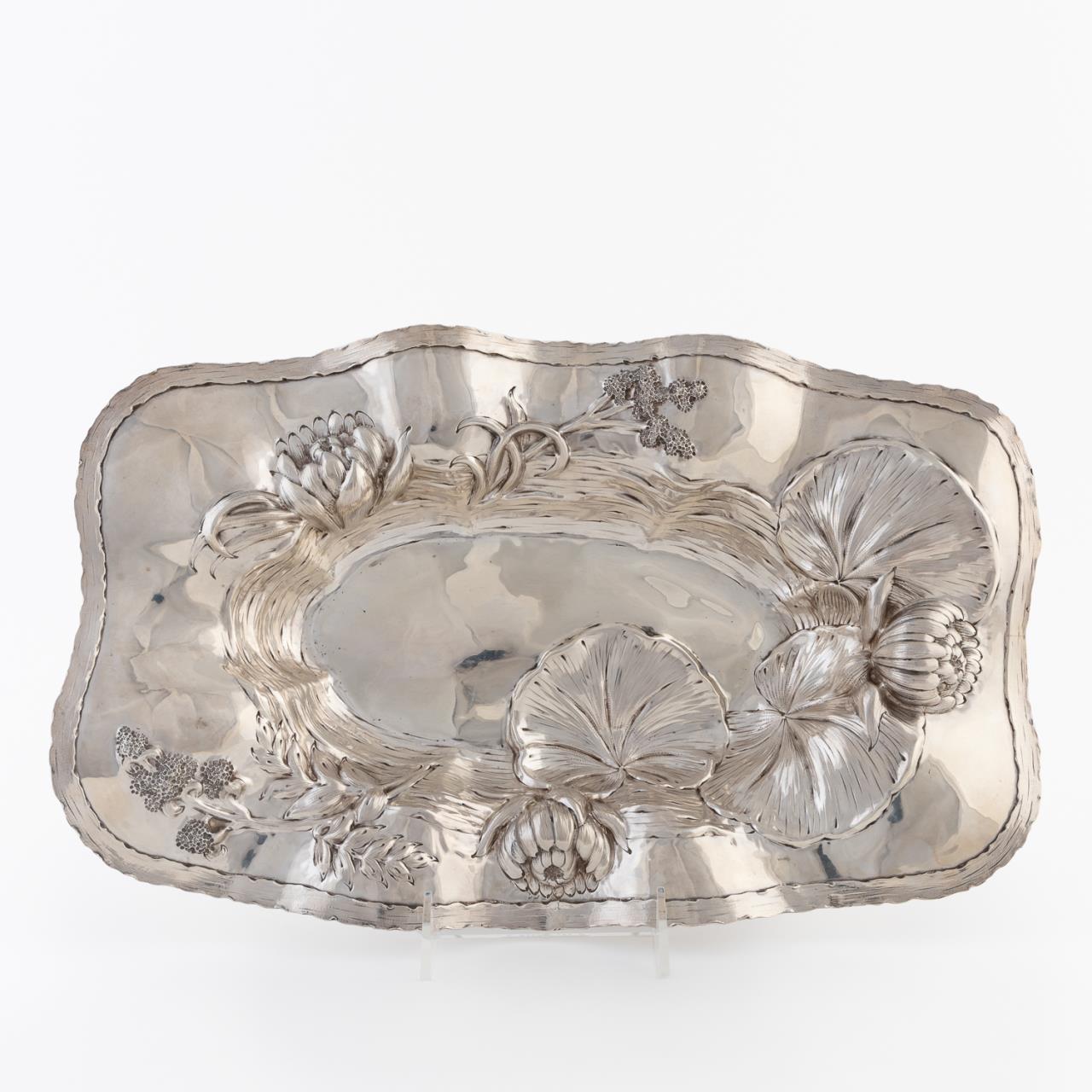 BARBOUR STERLING ART NOUVEAU LILY PAD