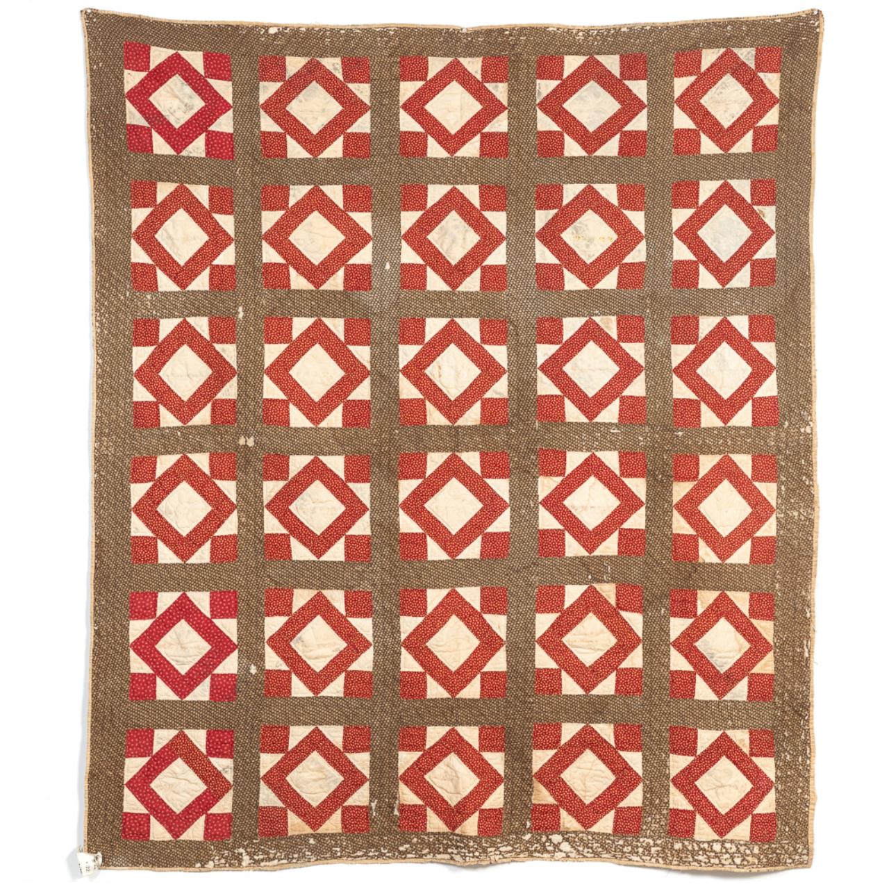 BROWN RED GEOMETRIC FRIENDSHIP 3598ac