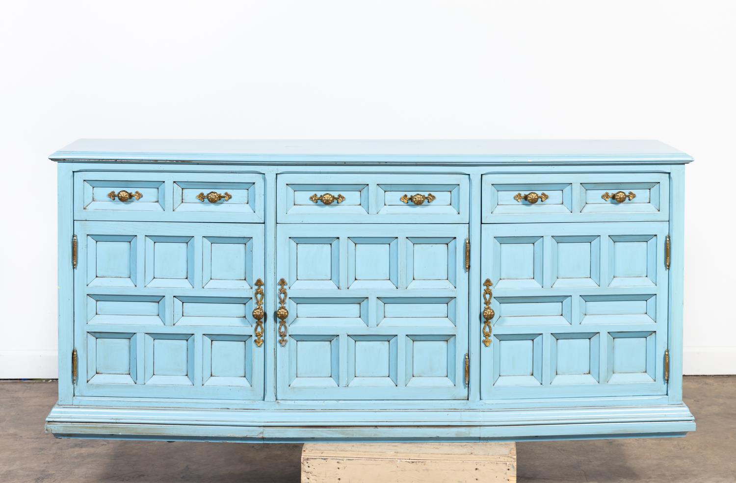 CENTURY FURNITURE CO. BLUE PAINTED