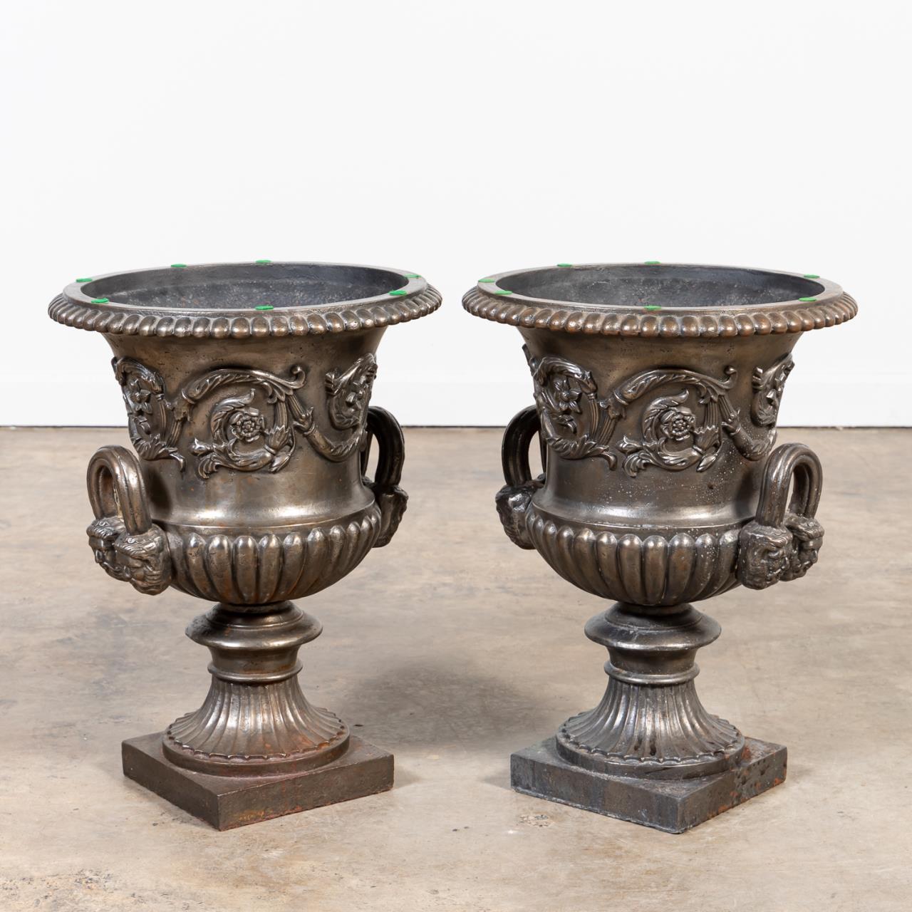 PAIR OF NEOCLASSICAL-STYLE CAST