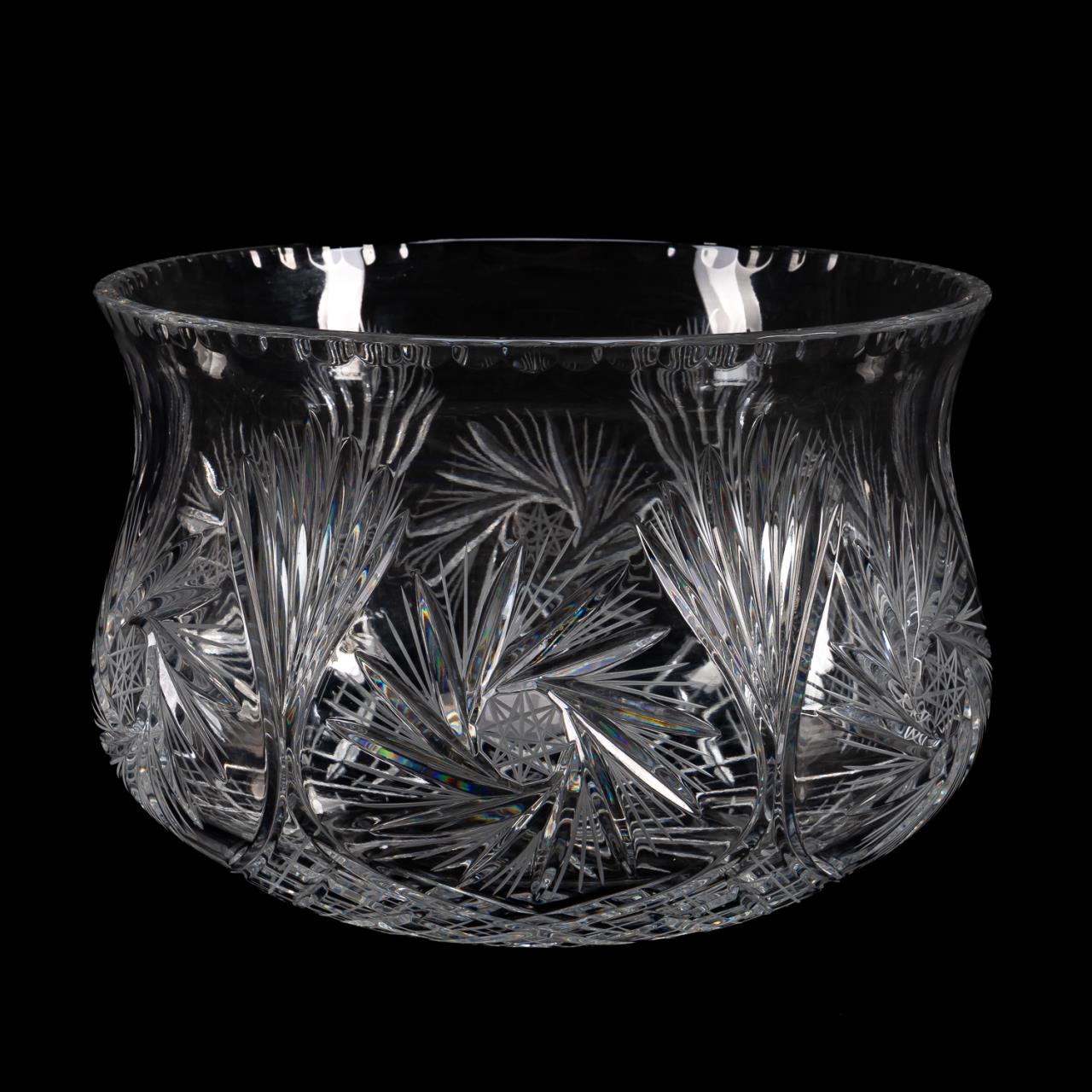 20TH C CONTINENTAL CUT CRYSTAL 3598db