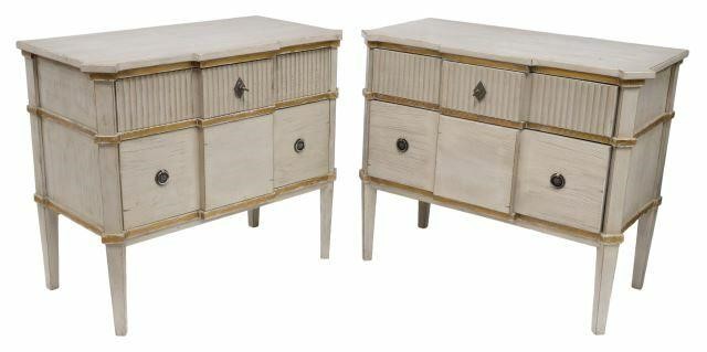  2 LARGE CONTEMPORARY GILT PAINTED 359919