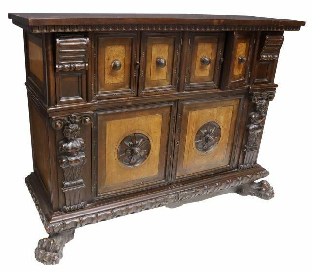 ITALIAN RENAISSANCE REVIVAL WALNUT