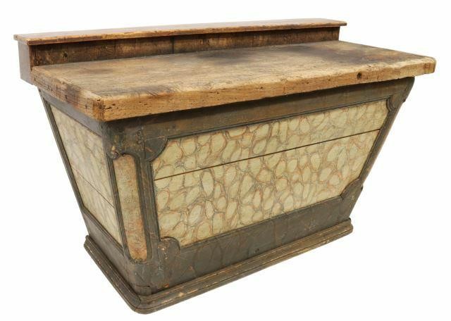 SPANISH PAINTED FAUX MARBLE ALTAR 359946