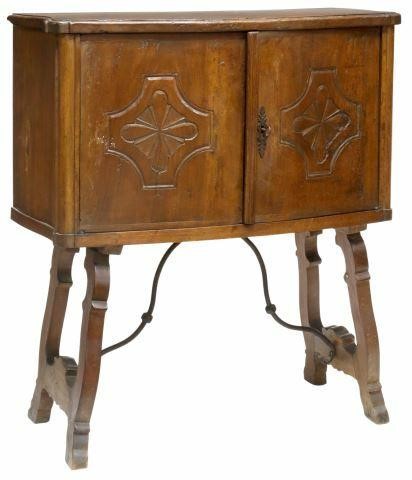 SPANISH BAROQUE STYLE WALNUT CABINET 35994f