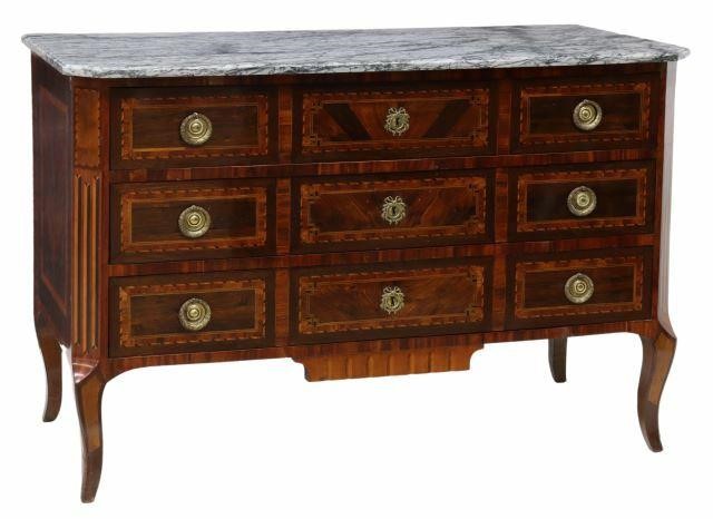 FRENCH LOUIS XVI STYLE MARBLE TOP 35994c