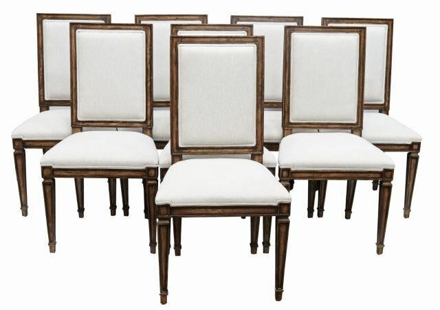  8 NEOCLASSICAL STYLE UPHOLSTERED 359954