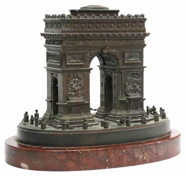 LEBLANC FRERES PARIS BRONZE ARC DE TRIOMPHE