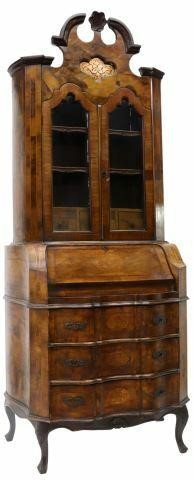 VENETIAN PATCHWORK WALNUT SECRETARY 35998e