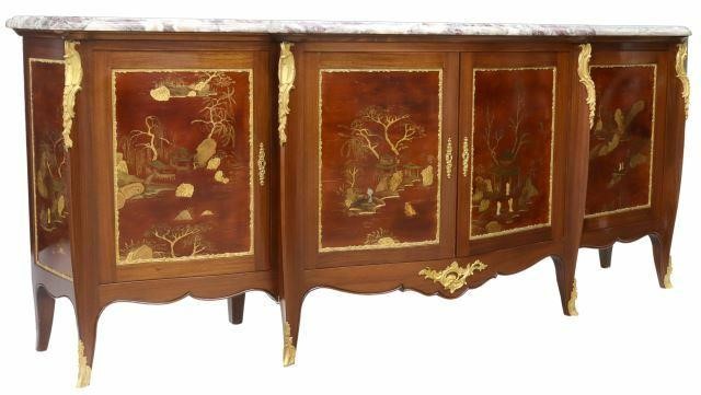 LOUIS XV STYLE MARBLE TOP CHINOISERIE 359996