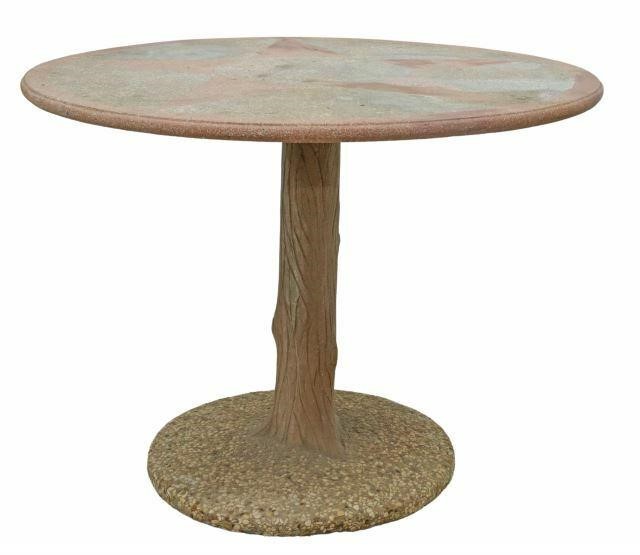 EMILE TAUGOURDEAU FAUX BOIS PEDESTAL 3599a9