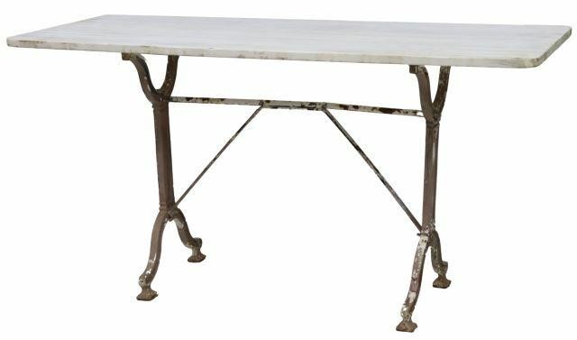 FRENCH PARISIAN MARBLE TOP CAST 3599b4