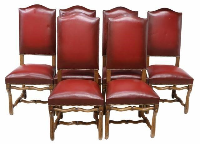  6 FRENCH LOUIS XIV STYLE UPHOLSTERED 3599f9