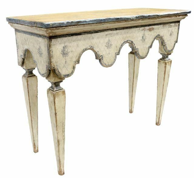 ITALIAN PAINT-DECORATED CONSOLE