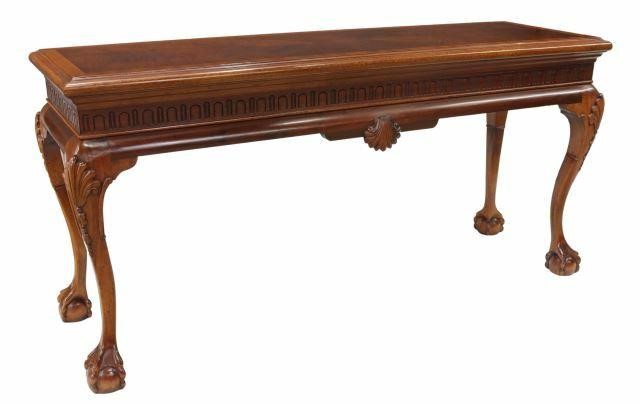 CHIPPENDALE STYLE MAHOGANY CONSOLE 359a01